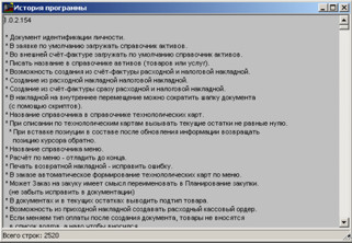 История программы