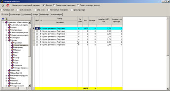 Перегляд резерву у поточних залишках