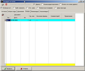 Перегляд резерву
