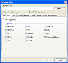 Експорт у 12 форматів